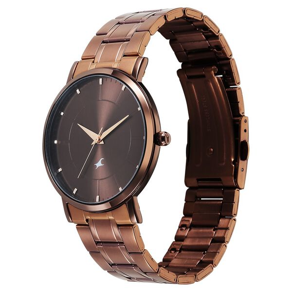 Fastrack Stunners X 38163qm01 Quartz Analog Brown Dial Stainless Steel Strap Watch - Image 2