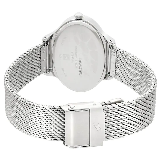 Fastrack BLUE DIAL SILVER STAINLESS STEEL STRAP WATCH 6185SM01 - Image 4