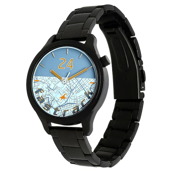 Fastrack ROAD TRIP BICOLOUR DIAL STAINLESS STEEL STRAP WATCH NN6188NM02 - Image 2