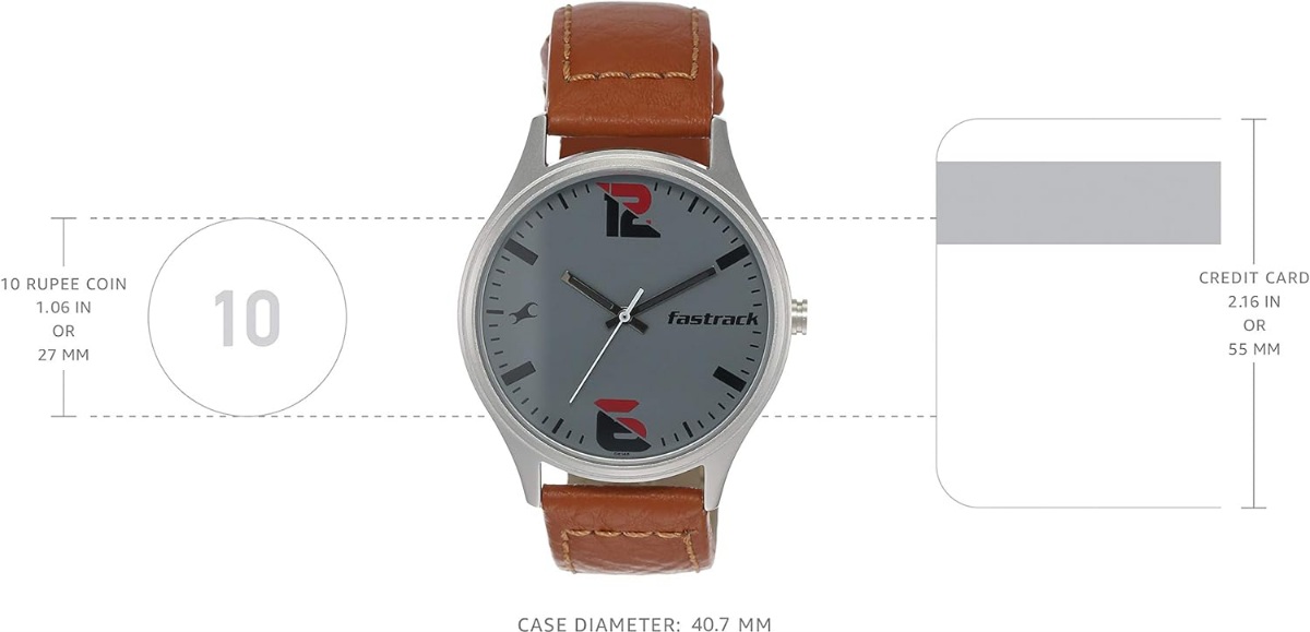 MEN LEATHER WATCH 3229SL01 - Image 3