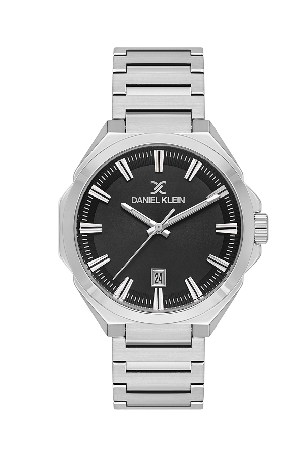Daniel Klein DK.1.13811‑1 Men’s Watch – Classic Black Dial with Stainless Steel Strap