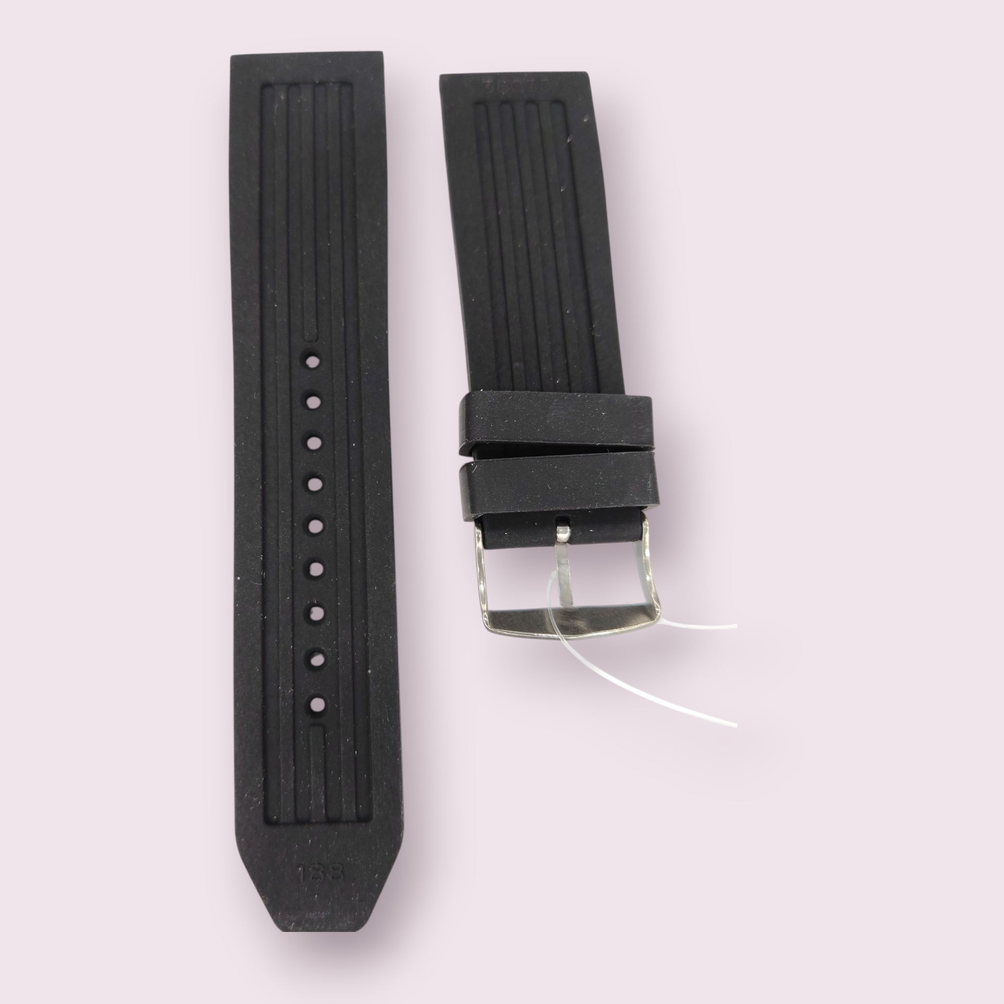 Fastrack 24 mm Black Silicone Strap – Compatible with 38035SP03 - Image 2