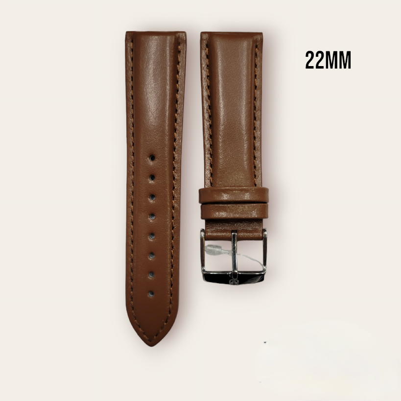 22 mm ELEPHNTA-Tan Genuine Leather Straps for 1730sl02