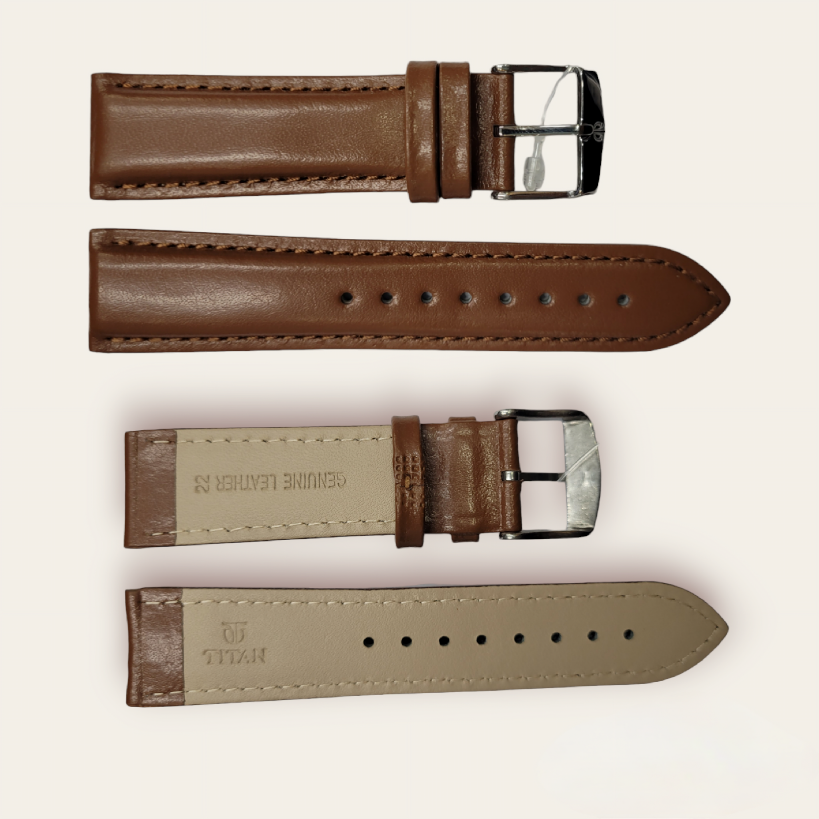 22 mm ELEPHNTA-Tan Genuine Leather Straps for 1730sl02 - Image 3