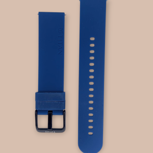 Titan Blue 20mm Silicone Strap for Smartwatches