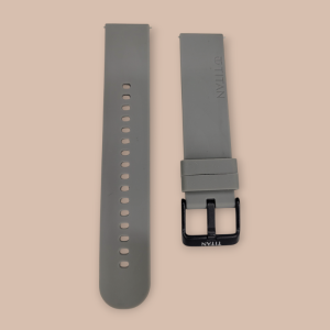 Titan Grey 20mm Silicone Strap for Smartwatches