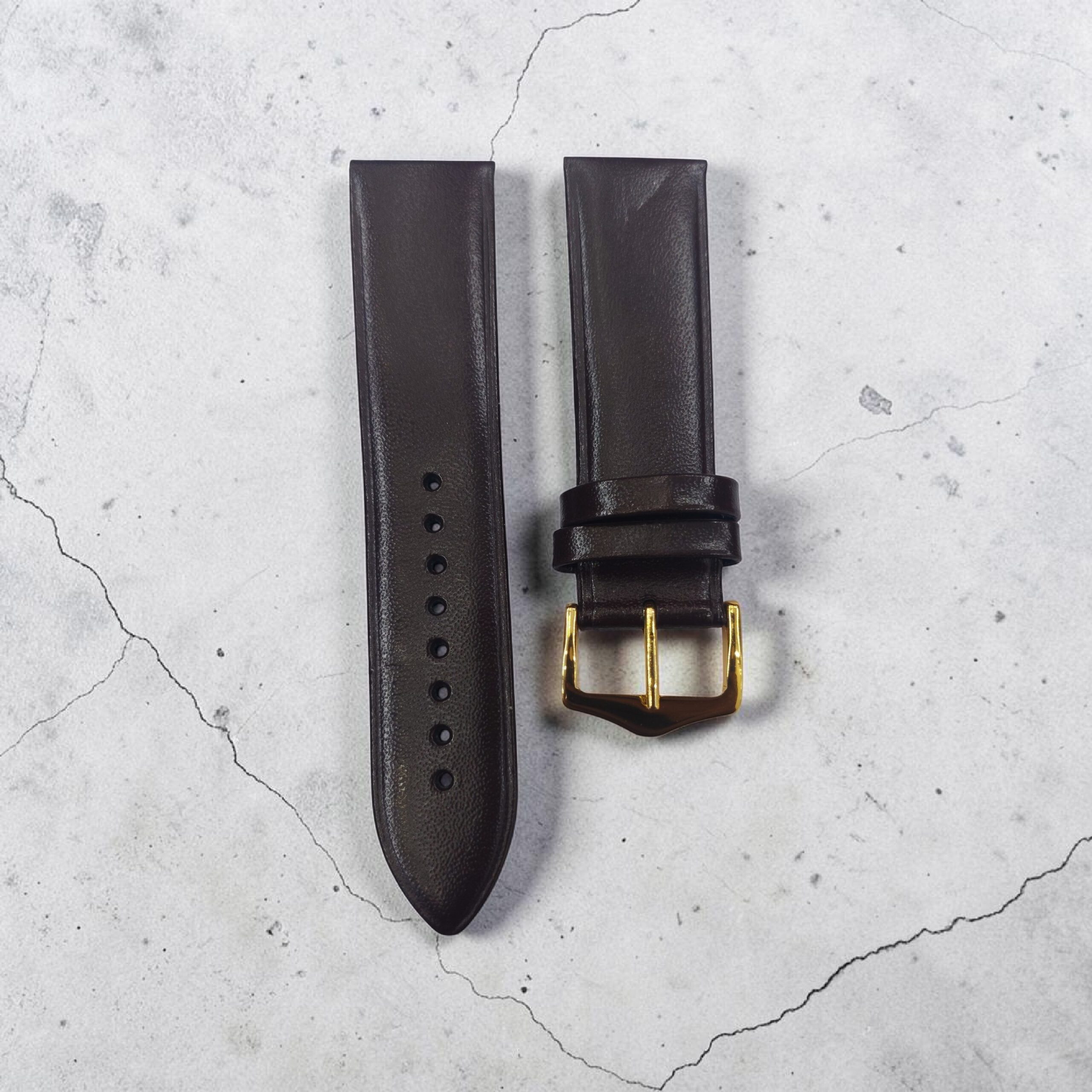 Sonata 22mm Goat Brown leather strap