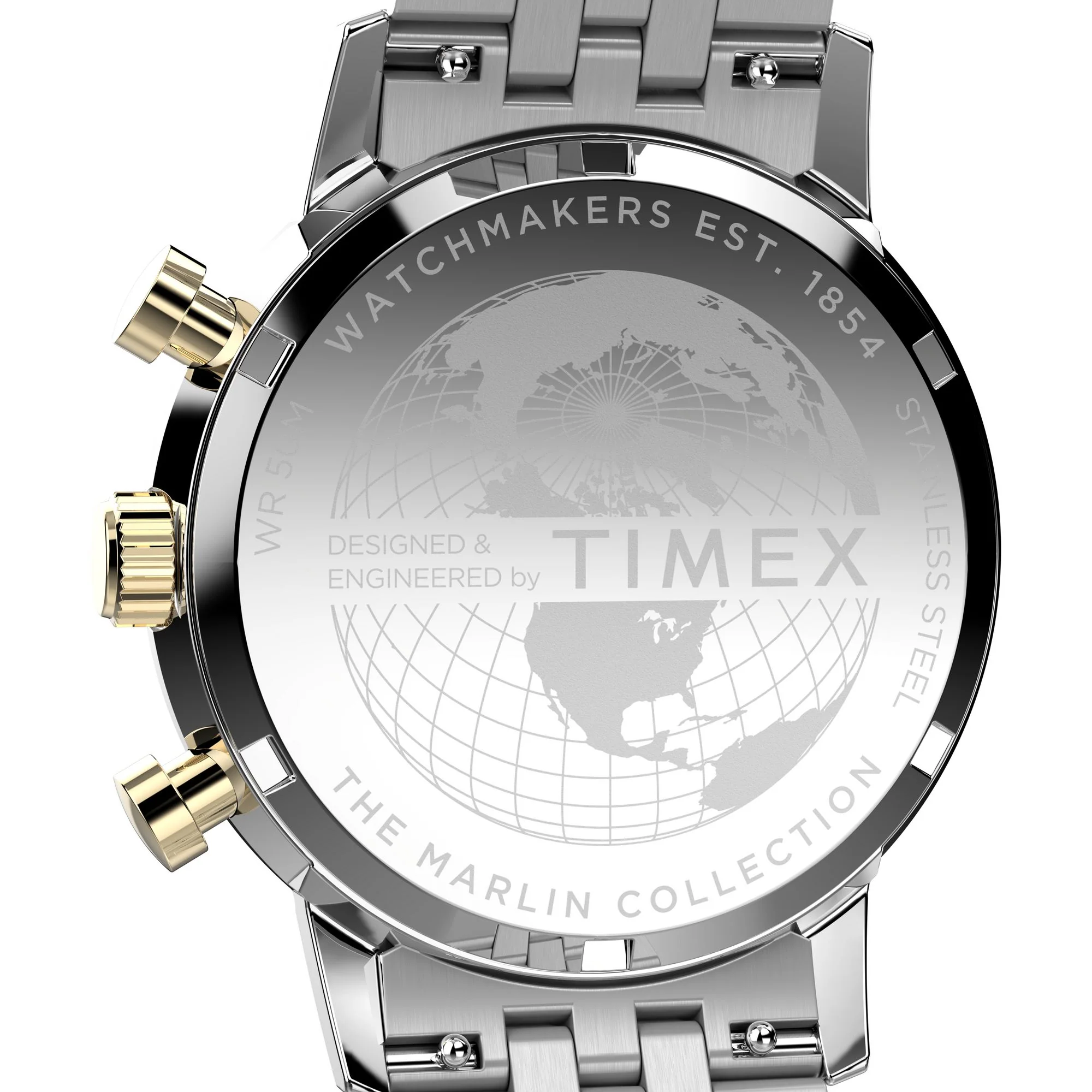 TIMEX Marlin Men 40 MM Champagne Round Dial Analog Watch - TW2W60100UJ - Image 4