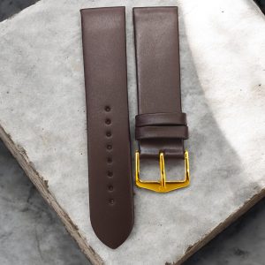 Titan 22mm HCCL Brown leather strap with GP BUCKLE