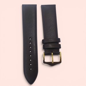 Titan 22mm Safari D Brown leather strap