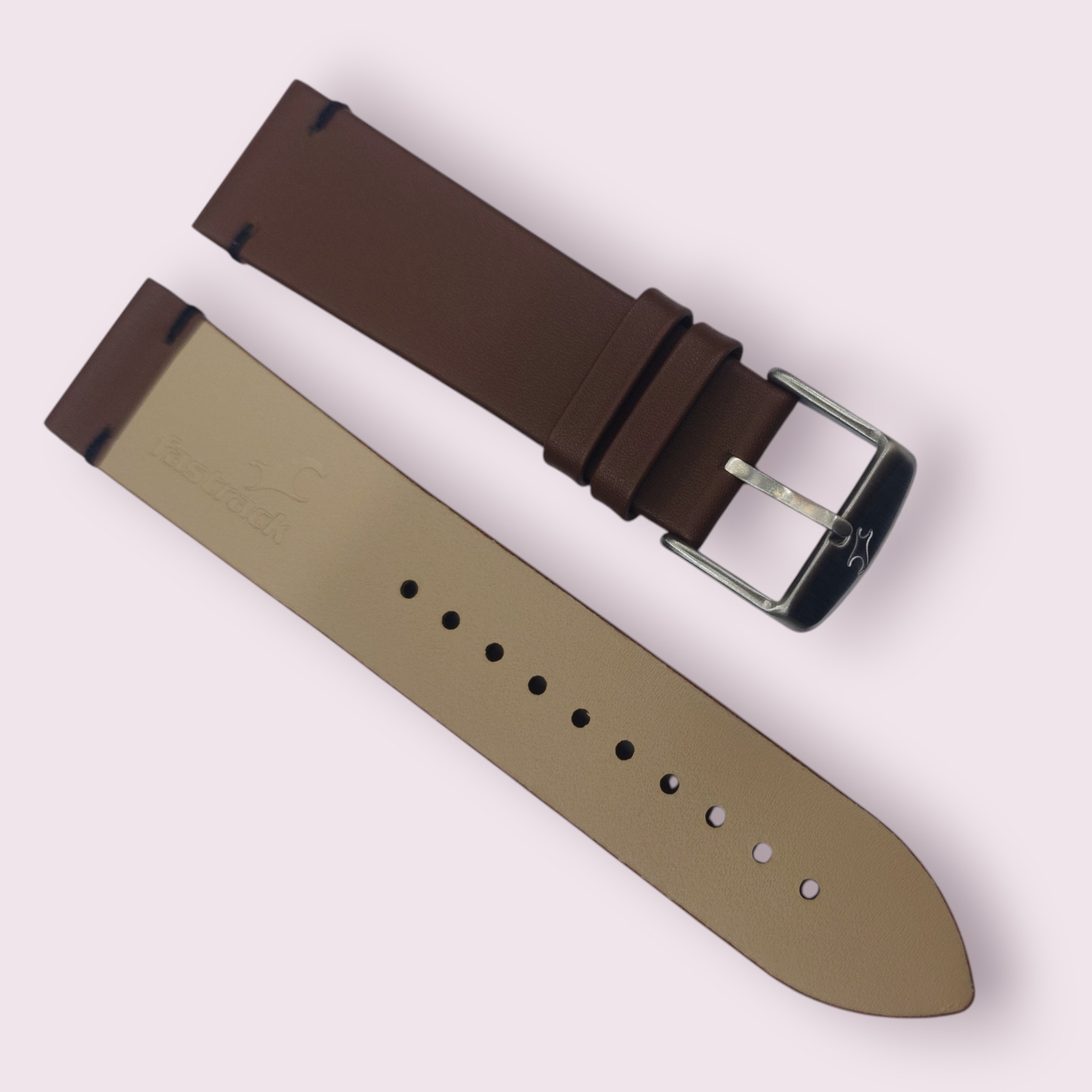Fastrack 22mm brown leather strap 3270SL04 - Image 2