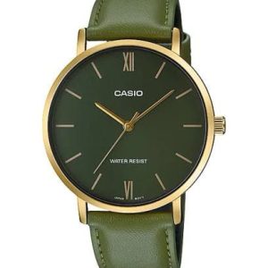Casio Analog Green Dial Men's Watch-MTP-VT01GL-3BUDF